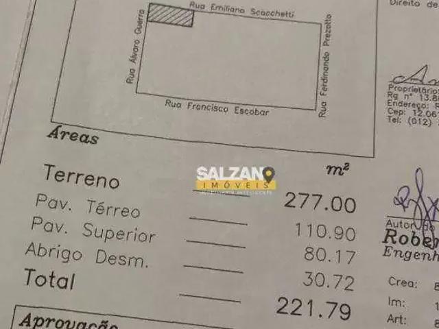Casa / Sobrado para Venda em Taubaté/SP Parque Santo Antônio 2 Quartos