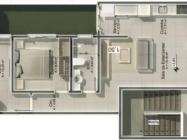 Casa / Sobrado para Venda em Tubarão/SC Recife 2 Quartos