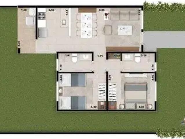 Casa / Sobrado para Venda em Várzea Grande/MT Chapéu do Sol 2 Quartos