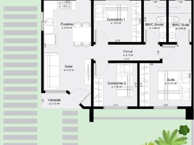 Casa / Sobrado para Venda em Balneário Gaivota/SC Praia da Gaivota 3 Quartos