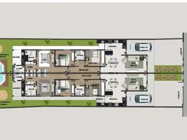 Casa / Sobrado para Venda em Belo Horizonte/MG Rio Branco 3 Quartos