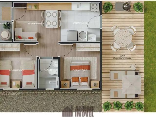 Casa / Sobrado para Venda em Birigui/SP Novo Parque São Vicente 2 Quartos