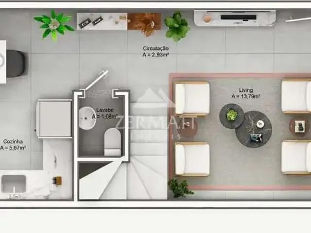 Casa / Sobrado para Venda em Blumenau/SC Centro 2 Quartos