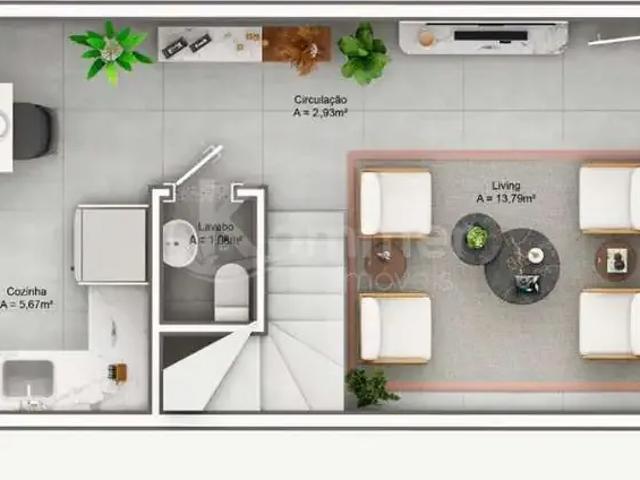 Casa / Sobrado para Venda em Blumenau/SC Centro 2 Quartos