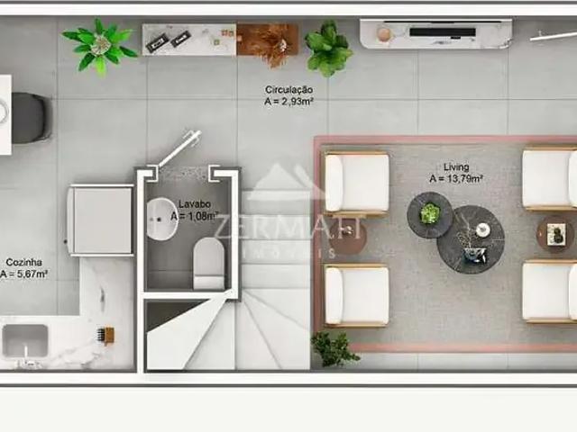 Casa / Sobrado para Venda em Blumenau/SC Centro 2 Quartos