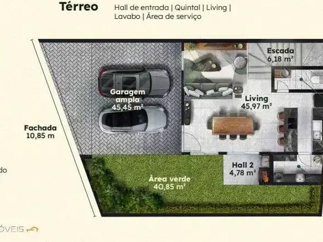 Casa / Sobrado para Venda em Blumenau/SC Vila Nova 3 Quartos