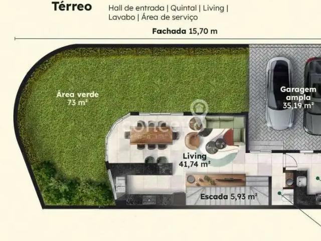 Casa / Sobrado para Venda em Blumenau/SC Vila Nova 3 Quartos