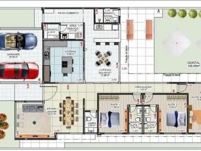 Casa / Sobrado para Venda em Campos dos Goytacazes/RJ Parque Rodoviário 3 Quartos
