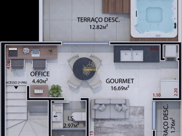 Casa / Sobrado para Venda em Curitiba/PR Água Verde 3 Quartos