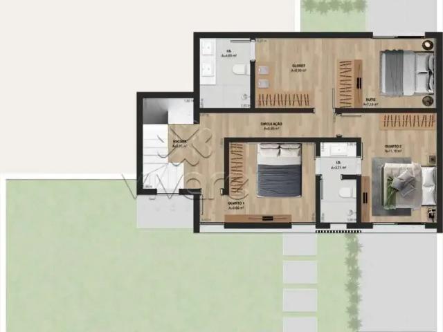 Casa / Sobrado para Venda em Curitiba/PR Água Verde 3 Quartos