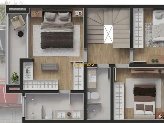 Casa / Sobrado para Venda em Curitiba/PR Ahú 3 Quartos
