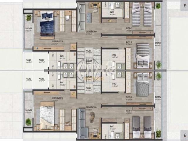 Casa / Sobrado para Venda em Curitiba/PR Ahú 4 Quartos