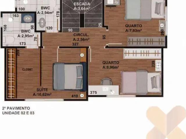 Casa / Sobrado para Venda em Curitiba/PR Bairro Alto 3 Quartos