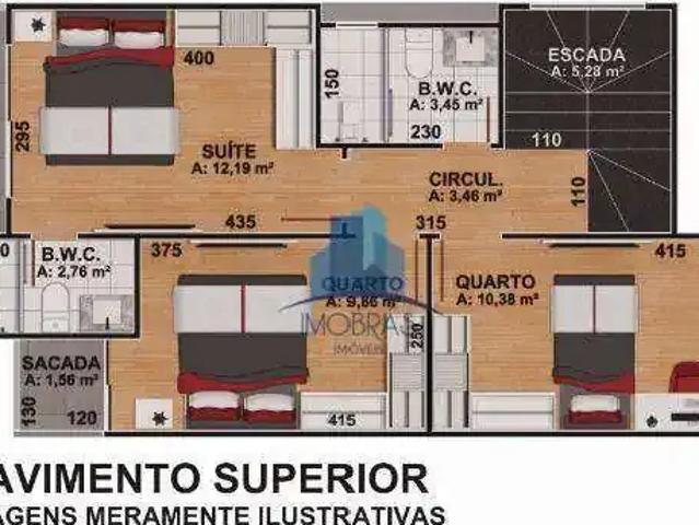 Casa / Sobrado para Venda em Curitiba/PR Bairro Alto 3 Quartos