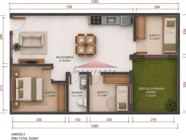 Casa / Sobrado para Venda em Curitiba/PR Boqueirão 3 Quartos