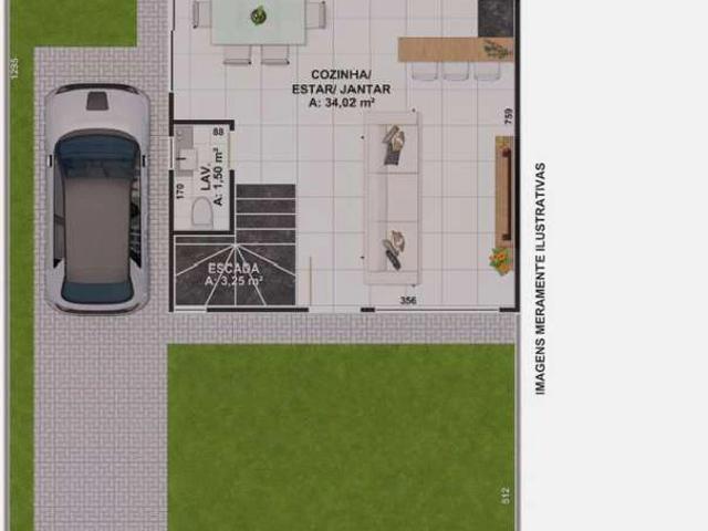 Casa / Sobrado para Venda em Curitiba/PR Portão 3 Quartos