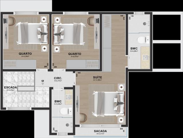 Casa / Sobrado para Venda em Curitiba/PR Uberaba 3 Quartos