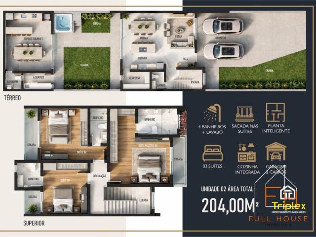 Casa / Sobrado para Venda em Curitiba/PR Uberaba 3 Quartos