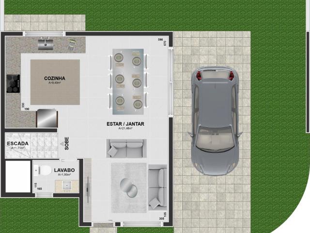 Casa / Sobrado para Venda em Curitiba/PR Uberaba 3 Quartos