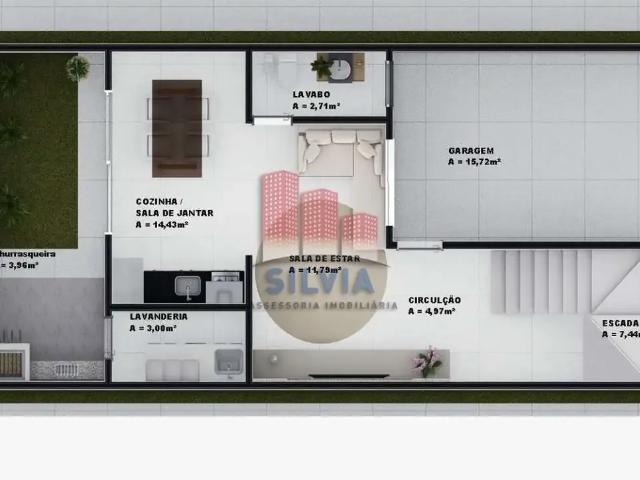 Casa / Sobrado para Venda em Curitiba/PR Xaxim 3 Quartos