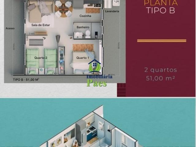 Casa / Sobrado para Venda em Fazenda Rio Grande/PR Estados 2 Quartos