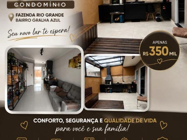 Casa / Sobrado para Venda em Fazenda Rio Grande/PR Gralha Azul 2 Quartos
