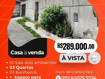 Casa / Sobrado para Venda em Fortaleza/CE Bonsucesso 3 Quartos