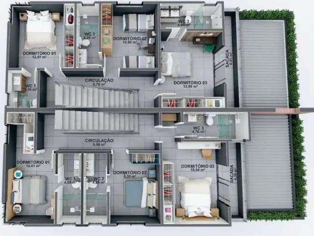 Casa / Sobrado para Venda em Florianópolis/SC Vargem Grande 3 Quartos