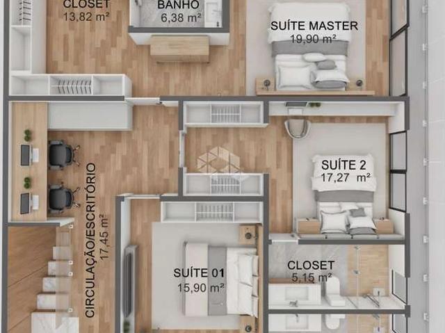 Casa / Sobrado para Venda em Garibaldi/RS São José 3 Quartos