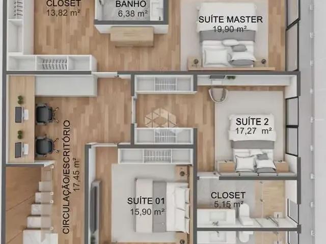 Casa / Sobrado para Venda em Garibaldi/RS São José 3 Quartos
