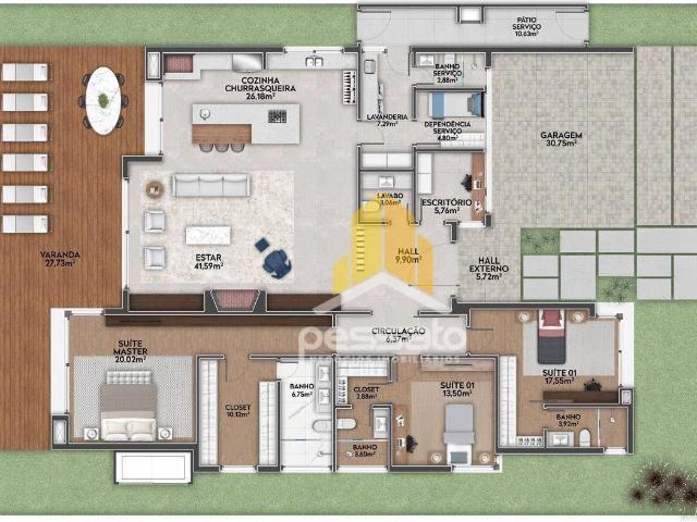 Casa / Sobrado para Venda em Gravataí/RS Morada Gaúcha 3 Quartos
