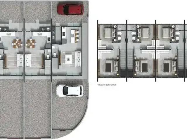 Casa / Sobrado para Venda em Guaramirim/SC Bananal do Sul 2 Quartos