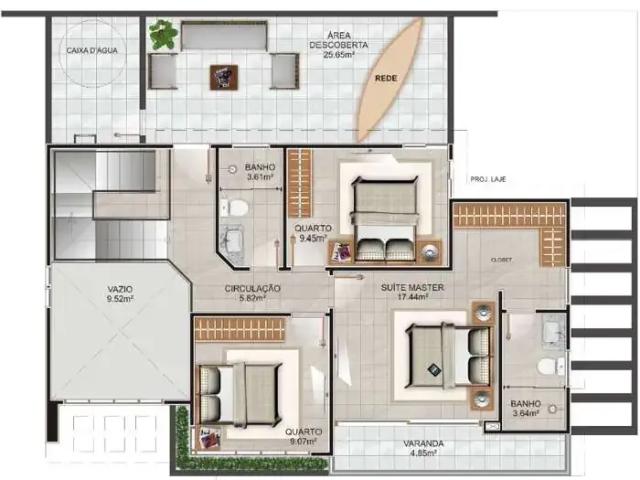 Casa / Sobrado para Venda em Guarapari/ES Itapebussu 3 Quartos