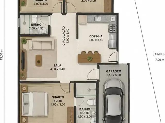 Casa / Sobrado para Venda em Ibirité/MG Jardim Rosário 3 Quartos