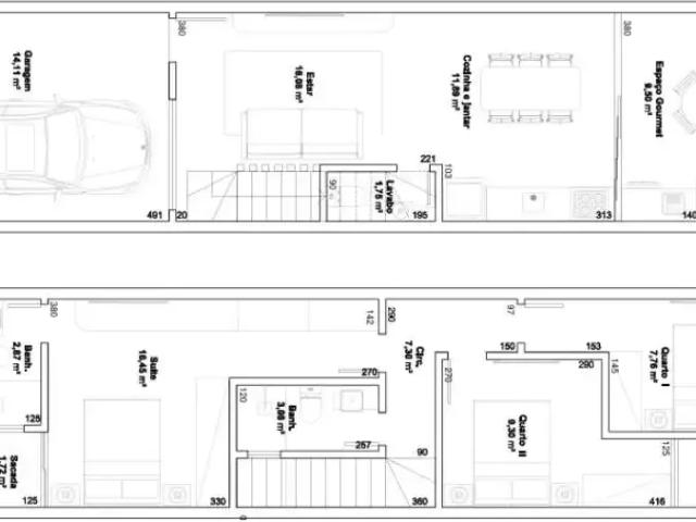 Casa / Sobrado para Venda em Joinville/SC Costa e Silva 3 Quartos