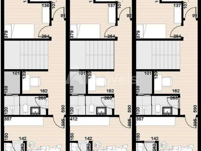 Casa / Sobrado para Venda em Joinville/SC Guanabara 3 Quartos