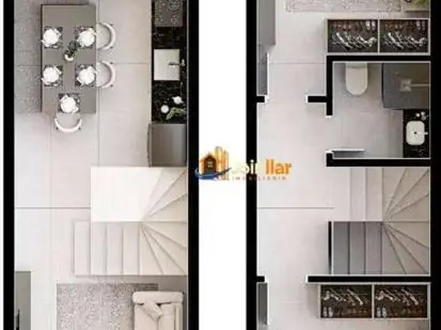 Casa / Sobrado para Venda em Joinville/SC Nova Brasília 2 Quartos