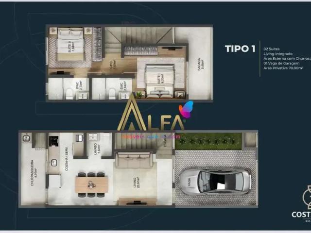 Casa / Sobrado para Venda em Navegantes/SC Centro 2 Quartos