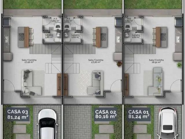 Casa / Sobrado para Venda em Navegantes/SC Gravata 2 Quartos