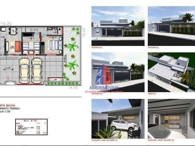 Casa / Sobrado para Venda em Nova Odessa/SP Jardim Santa Rosa 2 Quartos