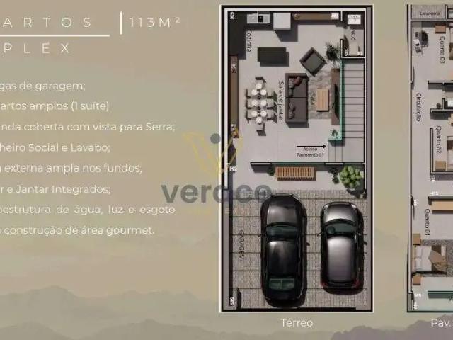Casa / Sobrado para Venda em Ouro Branco/MG Siderurgia 3 Quartos