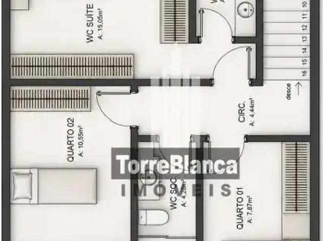 Casa / Sobrado para Venda em Ponta Grossa/PR Uvaranas 3 Quartos