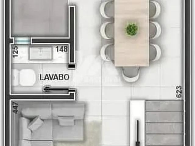Casa / Sobrado para Venda em Ponta Grossa/PR Orfãs 3 Quartos