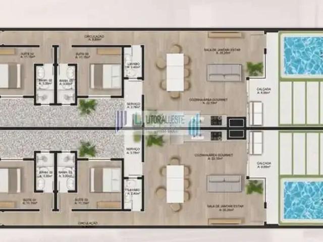 Casa / Sobrado para Venda em Pontal do Paraná/PR Shangri lá 3 Quartos