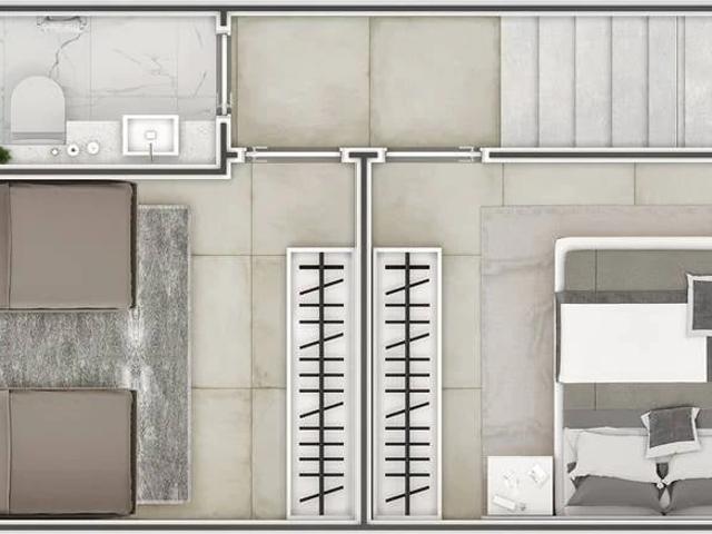 Casa / Sobrado para Venda em Praia Grande/SP Vila Mirim 2 Quartos