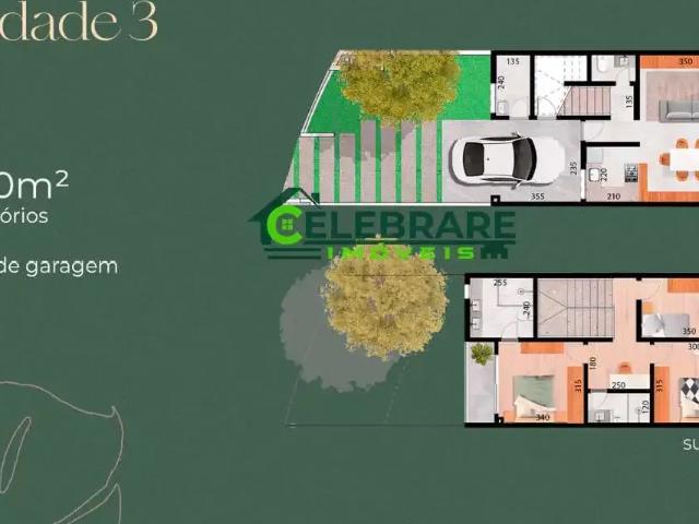 Casa / Sobrado para Venda em Quatro Barras/PR Jardim Orestes Thá 3 Quartos