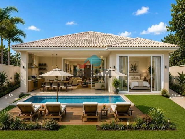 Casa / Sobrado para Venda em Rio das Ostras/RJ Alphaville 3 Quartos