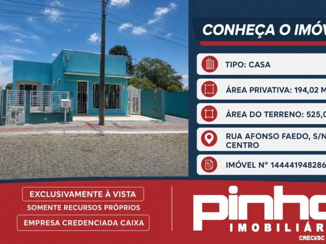 Casa / Sobrado para Venda em São Cristóvão do Sul/SC Centro 3 Quartos