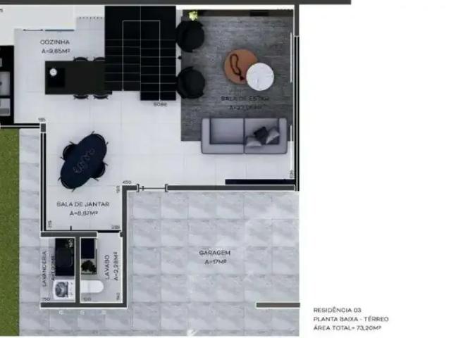Casa / Sobrado para Venda em São José dos Pinhais/PR Centro 3 Quartos