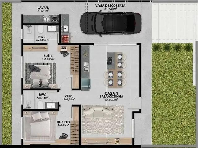 Casa / Sobrado para Venda em São José/SC Forquilhas 2 Quartos